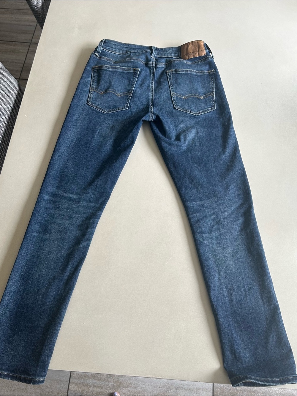 America Outfitters Men’s Extreme Flex Siim Blue Denim Jeans  30X28 - Picture 9 of 14
